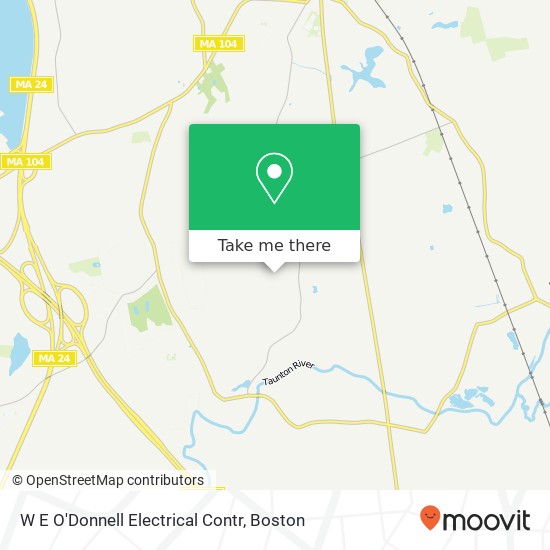 W E O'Donnell Electrical Contr map