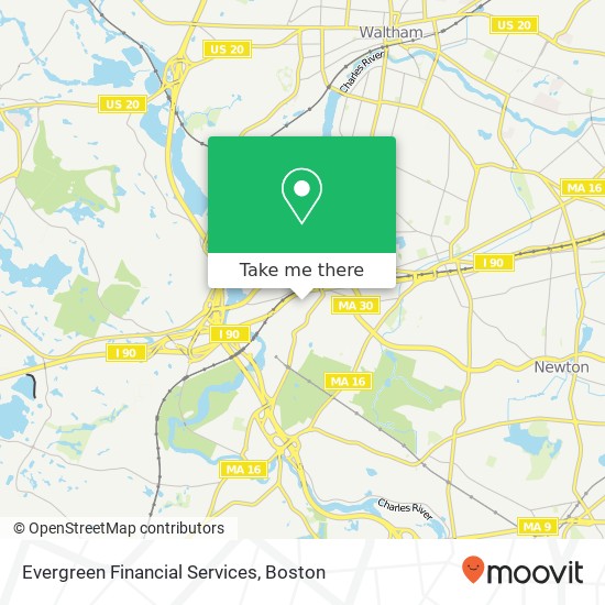 Mapa de Evergreen Financial Services