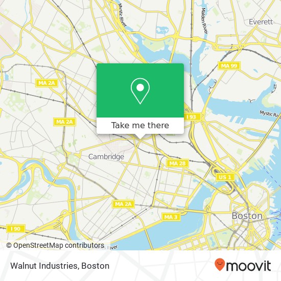 Mapa de Walnut Industries