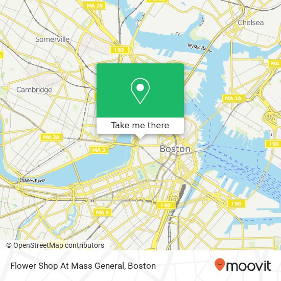 Flower Shop At Mass General map