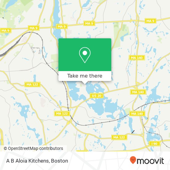 Mapa de A B Aloia Kitchens