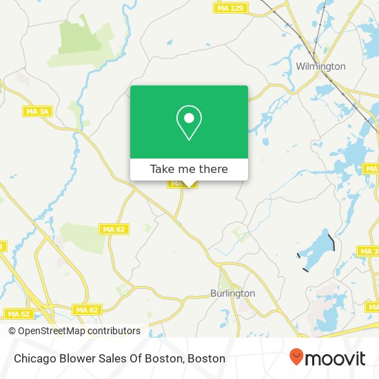 Mapa de Chicago Blower Sales Of Boston