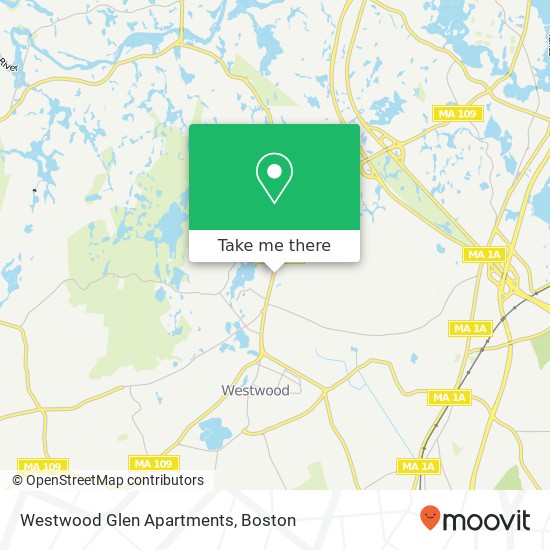 Mapa de Westwood Glen Apartments