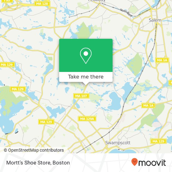 Mortt's Shoe Store map