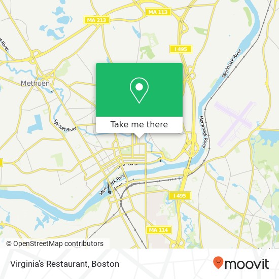 Virginia's Restaurant map