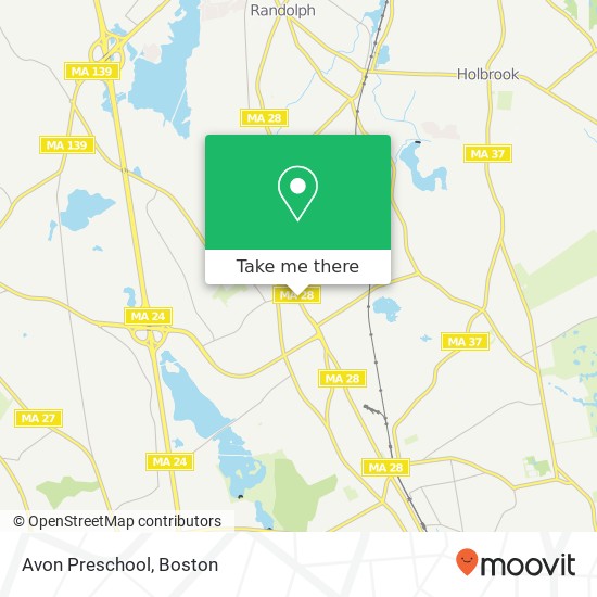 Avon Preschool map