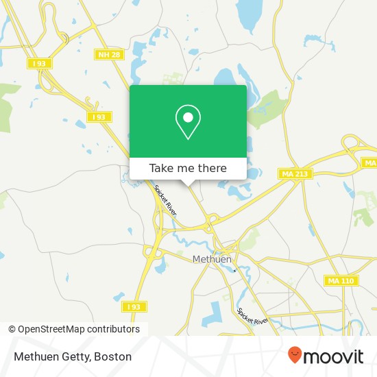 Methuen Getty map