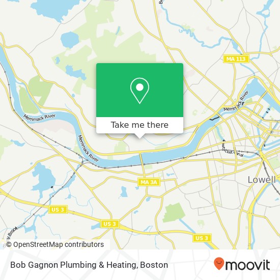 Mapa de Bob Gagnon Plumbing & Heating