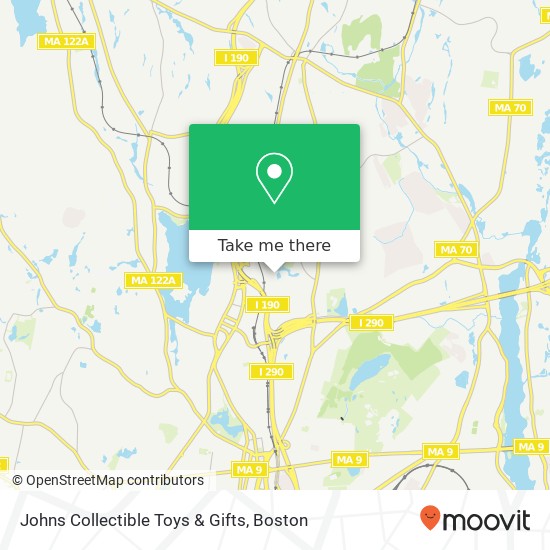 Johns Collectible Toys & Gifts map