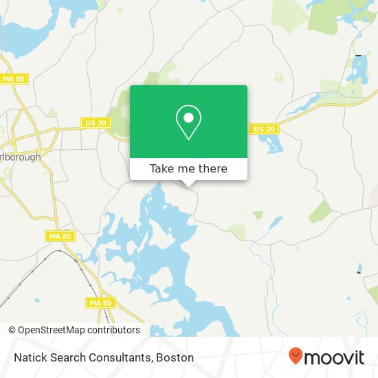 Natick Search Consultants map