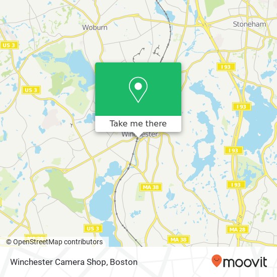 Winchester Camera Shop map