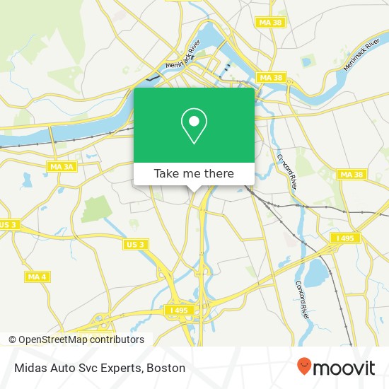 Mapa de Midas Auto Svc Experts