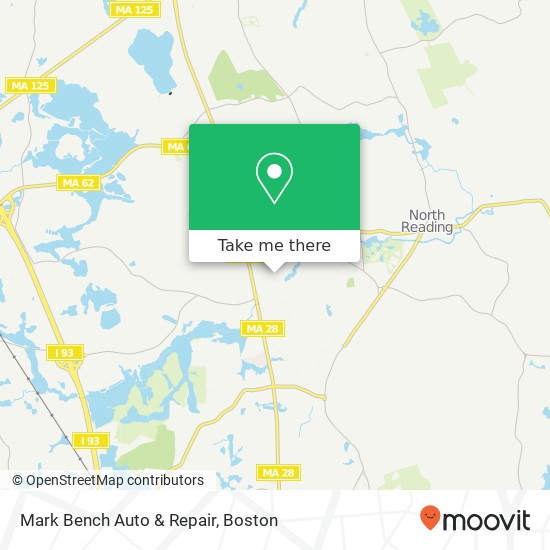 Mapa de Mark Bench Auto & Repair