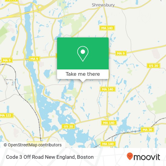 Mapa de Code 3 Off Road New England