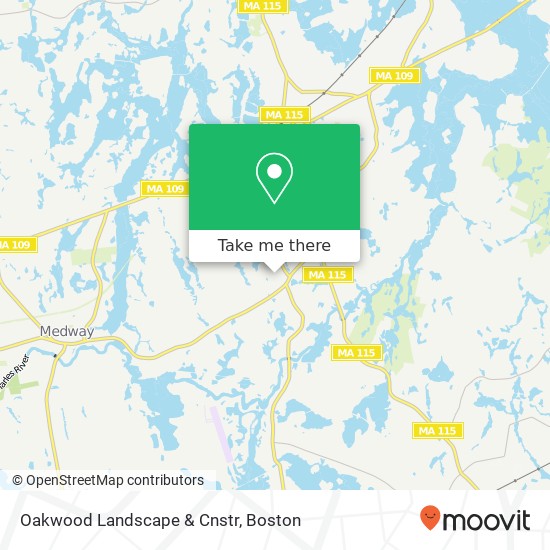Oakwood Landscape & Cnstr map
