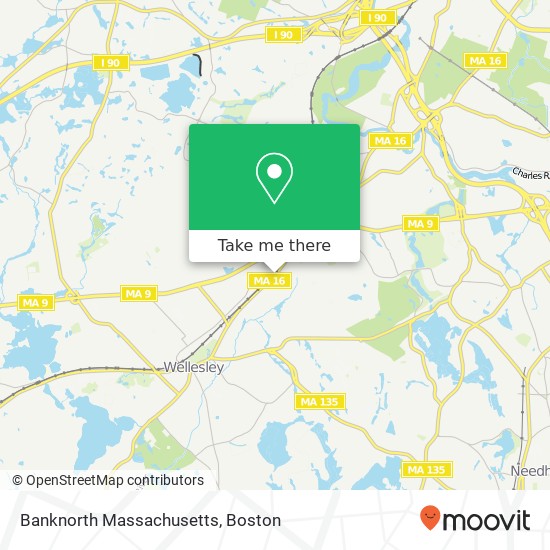 Banknorth Massachusetts map