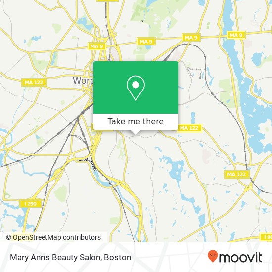 Mary Ann's Beauty Salon map