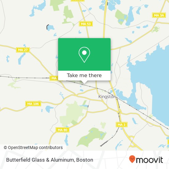 Mapa de Butterfield Glass & Aluminum