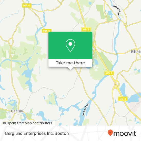 Berglund Enterprises Inc map