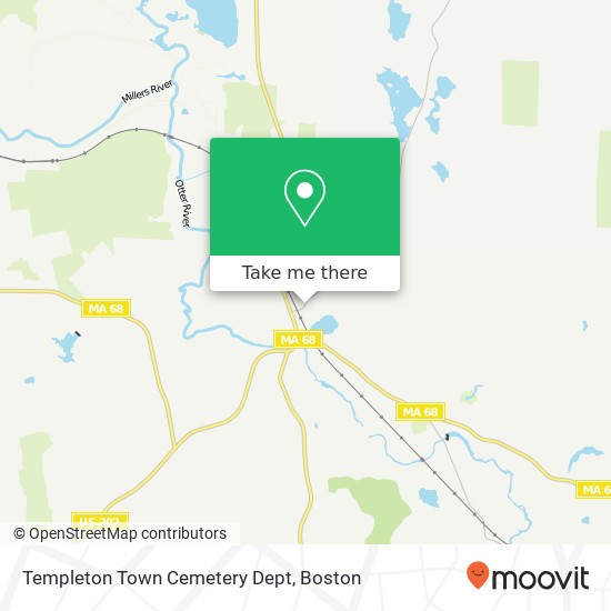 Mapa de Templeton Town Cemetery Dept