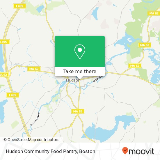 Mapa de Hudson Community Food Pantry