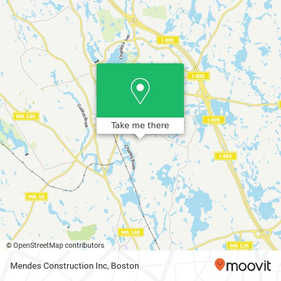 Mendes Construction Inc map