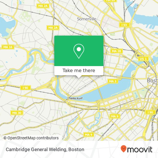 Cambridge General Welding map