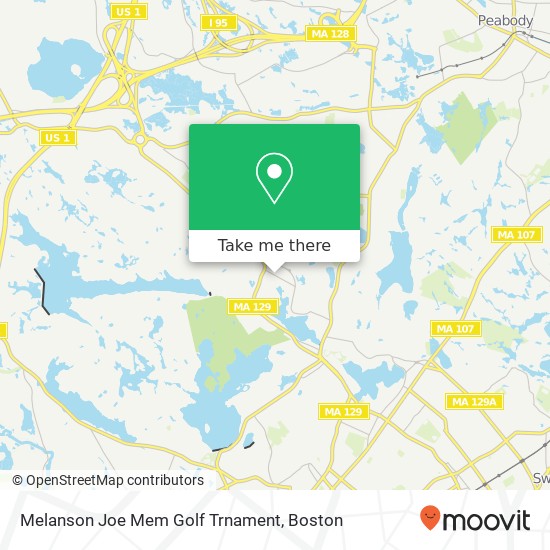 Mapa de Melanson Joe Mem Golf Trnament