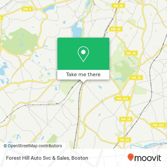 Mapa de Forest Hill Auto Svc & Sales