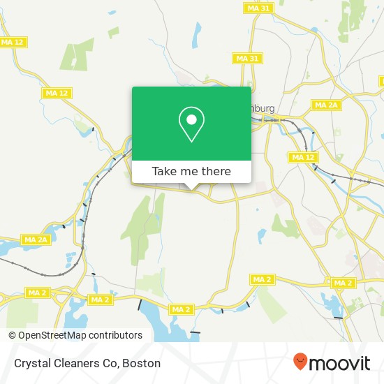 Mapa de Crystal Cleaners Co