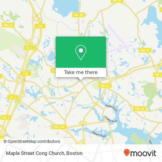 Maple Street Cong Church map