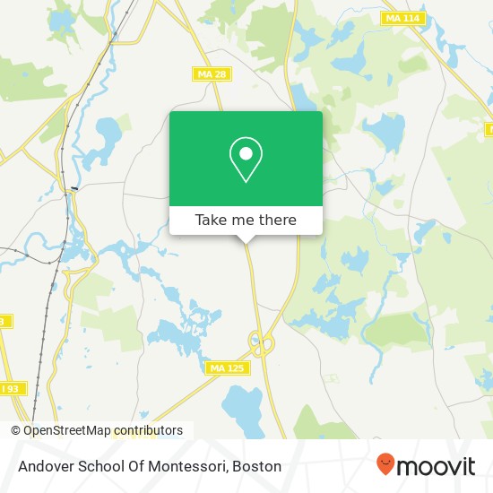 Andover School Of Montessori map