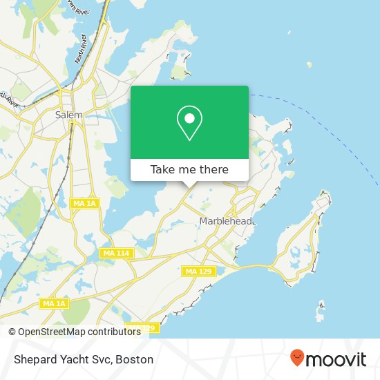 Mapa de Shepard Yacht Svc