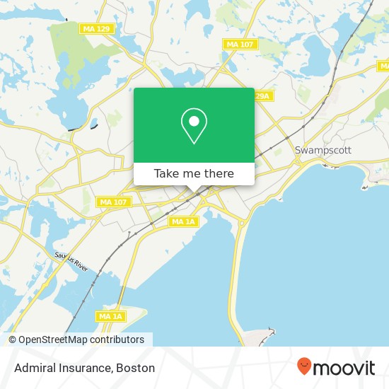 Admiral Insurance map