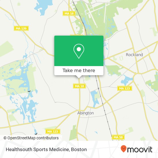 Healthsouth Sports Medicine map