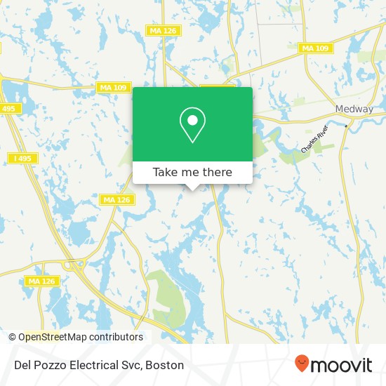 Del Pozzo Electrical Svc map