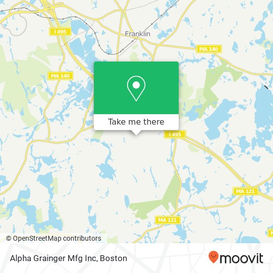 Mapa de Alpha Grainger Mfg Inc