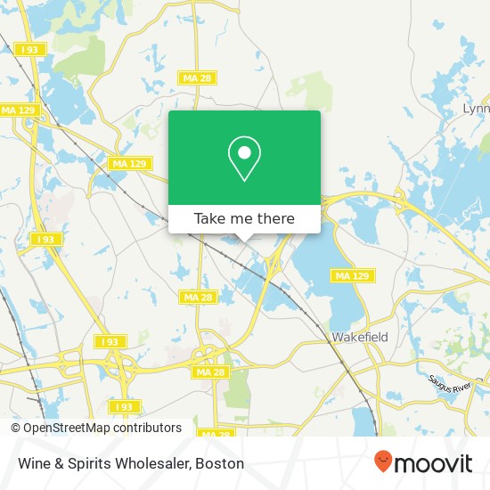 Wine & Spirits Wholesaler map