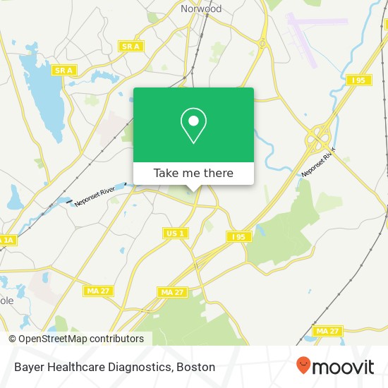 Bayer Healthcare Diagnostics map