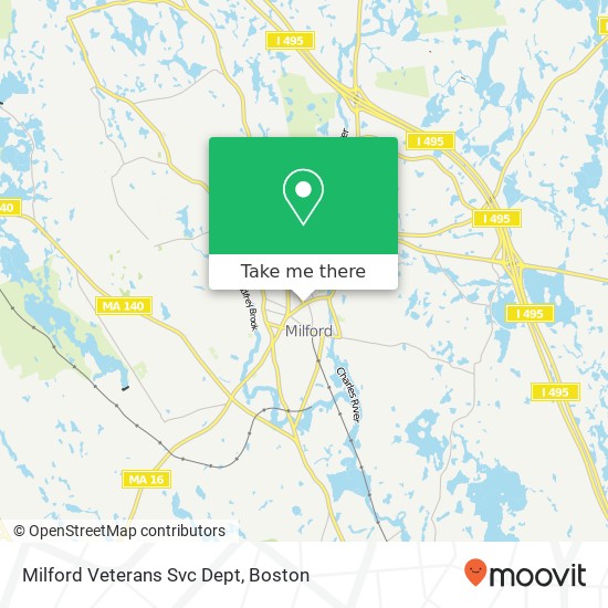 Mapa de Milford Veterans Svc Dept