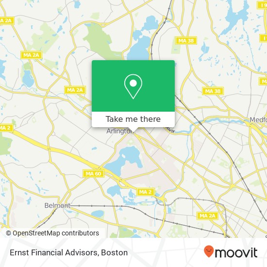 Ernst Financial Advisors map