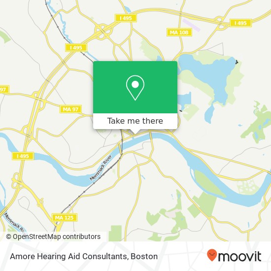 Amore Hearing Aid Consultants map