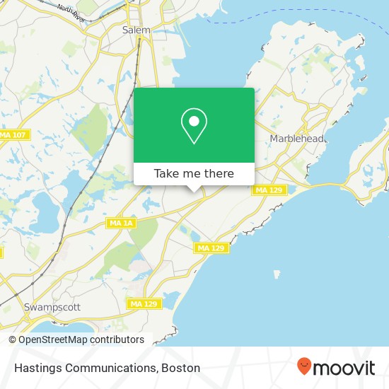 Mapa de Hastings Communications