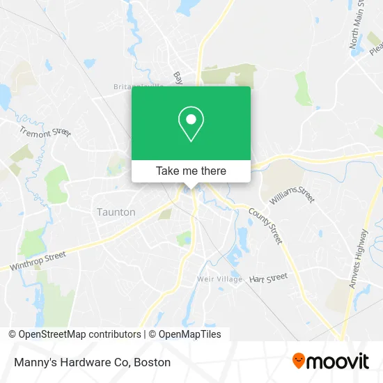 Manny's Hardware Co map