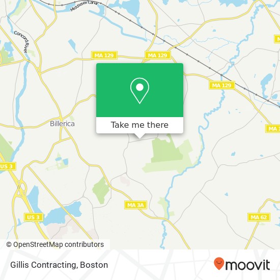 Gillis Contracting map