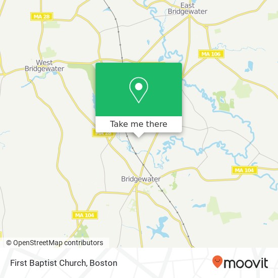 Mapa de First Baptist Church