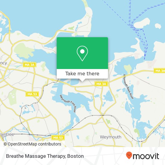 Breathe Massage Therapy map