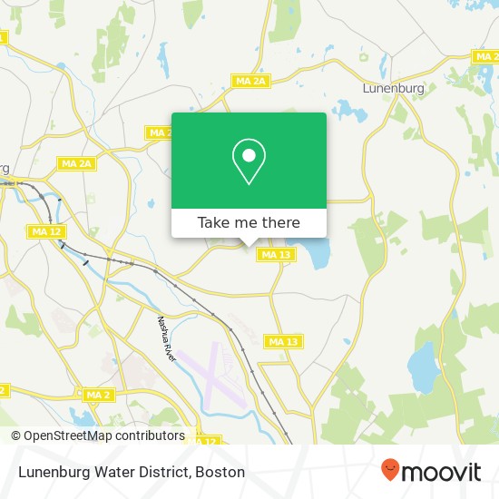 Mapa de Lunenburg Water District