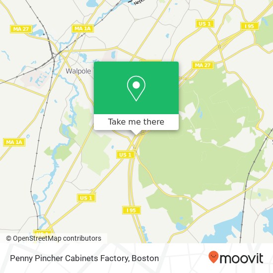 Mapa de Penny Pincher Cabinets Factory