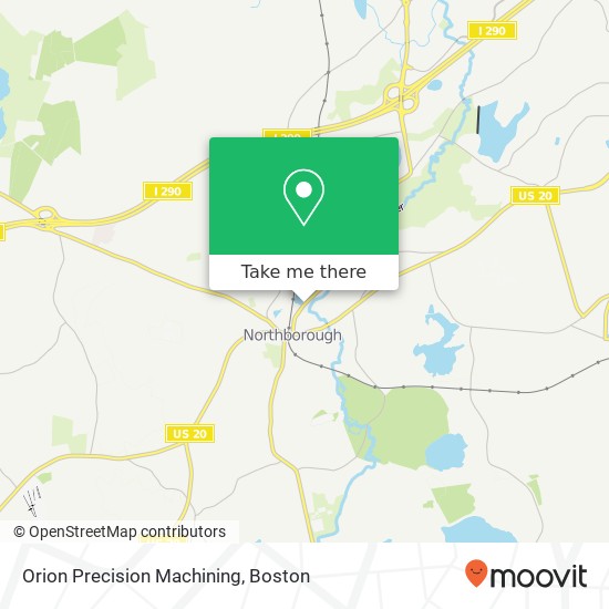 Orion Precision Machining map